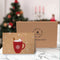Giftmas Kerst Collectie - Wenskaarten Set - 36 Groetenkaarten 12 Designs Kraft Papier Rood (36 stuks)