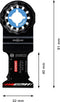 Bosch 2 608 900 016 - Zaagblad - Hardmetaaltechnologie - Voor metaalbewerking