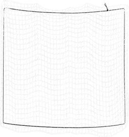 vidaXL - Aanhangwagennet - elastisch - touw - 4x4 - m - polypropeen - wit