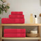 vidaXL - Handdoeken - 10 - st - 100x200 - cm - 360 - g/m² - 100% - katoen - rood
