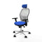 Piqueras y Crespo 3D086N2 - Bureaustoel - Verstelbare hoofdsteun en hoogte - Blauw