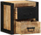 vidaXL - Nachtkastje - 40x35x40 - cm - massief - ruw - mangohout