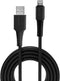 LINDY USB-kabel USB 2.0 Apple Lightning stekker, USB-A stekker 1.00 m Zwart 31320