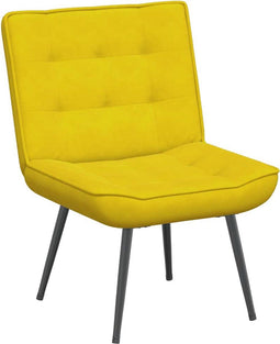 vidaXL - Relaxstoel - 64x74x84 - cm - fluweel - geel