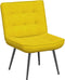 vidaXL - Relaxstoel - 64x74x84 - cm - fluweel - geel