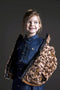 Like Flo Meisjes Jas - Baseball Jas - Imitatiebont - Maat 122