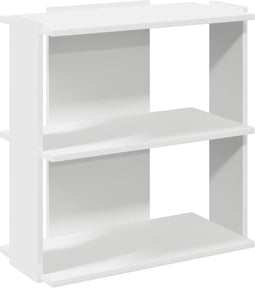 vidaXL - Boekenkast - 3-laags - 60x30x60 - cm - bewerkt - hout - wit