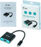 i-tec USB-C HDMI Adapter - 4K/60 Hz - Blauw Zwart