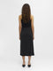 Object - Objannie Hw Drape Skirt - Maat XL - Zwart (23040619)