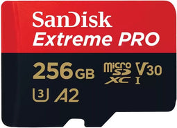 SanDisk Extreme Pro - microSDXC UHS-I - 256GB - Schokbestendig Waterdicht (2024)