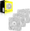 Corsair RS120 - Ventilator - 120mm - 3x Magnetic Bearing - Wit (3-pack)