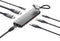Linq LQ48011 - USB-C Multiport Hub - 10Gbps Dataoverdracht Dual 4K HDMI Gigabit Ethernet - Grijs