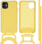 iMoshion Hoesje Geschikt voor iPhone 11 Hoesje Met Koord - iMoshion Color Backcover met afneembaar koord - Geel