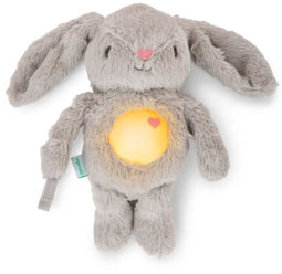 INGENUITY Baby Nachtlampje, Konijn Knuffel, Sylvie Pluche, Reageert op Baby's Huilen, Muzikaal, Lichtgevend, Witte Ruis en Speenclip