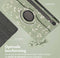 imoshion Tablet Hoes - Geschikt voor Samsung Galaxy Tab S9 11.0 inch FE / Galaxy Tab S10 FE - 360° Draaibare Design Bookcase 2.0 - Green Flowers