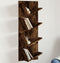 vidaXL - Wandschap - 4-laags - 33x16x90 - cm - gerookt - eikenkleurig