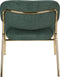 ANLI STYLE LOUNGE CHAIR JOLIEN GOLD/DARK GREEN