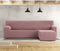 Hoes voor chaise longue met korte armleuning rechts Eysa JAZ Roze 120 x 120 x 360 cm