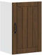 vidaXL - Keukenwandkast - Lucca - bewerkt - hout - bruin - eikenkleur