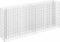 vidaXL - Gabion - plantenbak - verhoogd - 180x30x90 - cm - gegalvaniseerd - staal