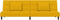 vidaXL - Slaapbank - 2-zits - met - 2 - kussens - fluweel - geel
