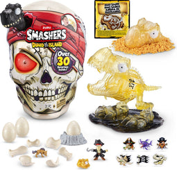 Bizak Dino-eiland - Set van 8 personages - Inclusief 5 accessoires - Meerkleurig