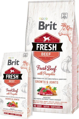 Brit Fresh Beef & Pumpkin Puppy Large Breed 12 kg - Hond