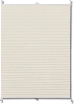 vidaXL - Plissé - rolgordijn - 90x150 - cm - creme