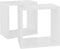 vidaXL - Wandschappen - kubus - 2 - st - 26x15x26 - cm - wit