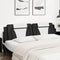 vidaXL - Hoofdbordkussen - 200 - cm - kunstleer - zwart - en - wit