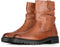 PS Poelman DUNGABALL - Dames enkellaarzen - Chunky zool 3.5 cm - Cognac