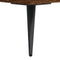 vidaXL - Nachtkastje - 40x40x50 - cm - bewerkt - hout - bruin - eikenkleur