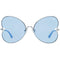 Victoria's Secret PK0012 5916X - Zonnebril - Zilverkleurig/Blauw - 59 mm
