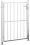 vidaXL - Tuinpoort - 100x125 - cm - roestvrij - staal