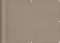 vidaXL - Balkonscherm - 75x700 - cm - 100% - oxford - polyester - taupe