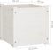 vidaXL - Plantenbakken - 2 - st - 40x40x40 - cm - massief - grenenhout - wit
