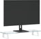 vidaXL - Monitorstandaard - 60x20x8 - cm - gehard - glas - en - metaal - wit
