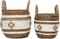 MUST Living Basket Cuzco, set of 2,37xØ28 cm / 41xØ36 cm