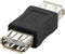 Renkforce RF-4032114 - USB 2.0 Adapter - 1x USB 2.0 type-A naar 1x USB 2.0 type-A - Zwart