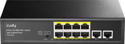Cudy FS1010P - PoE Switch - 8x PoE+ (802.3at) - 120W totaal vermogen