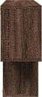vidaXL - Wandschap - 100x20x53 - cm - bewerkt - hout - bruin - eikenkleurig