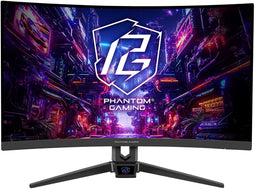 ASRock Phantom Gaming PG27FRS1A - Monitor - 27" Full HD 280Hz VA Gebogen 1500R - Zwart