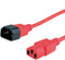 Roline - Stroomverlengkabel - 1,8m 10A 250VAC - Rood