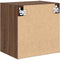 vidaXL - Garagewandkast - bewerkt - hout - bruin - eiken