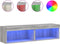 vidaXL - Tv-meubels - met - LED-verlichting - 2 - st - 60x30x30 - cm - grijs - sonoma