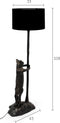 Bold Monkey No Girlfriend No Problem vloerlamp - Zwart