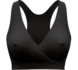 Medela Keep Cool Sleep bh - Naadloze voedings- en zwangerschapsbh - Ademend Soft Touchmateriaal - Zwart - Maat L