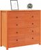 vidaXL - Dressoir - 100x40x90 - cm - massief - grenenhout - wasbruin