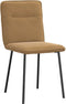 vidaXL - Eetkamerstoelen - 2 - st - fluweel - bruin