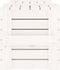 vidaXL - Opbergbox - 91x40,5x42 - cm - massief - grenenhout - wit